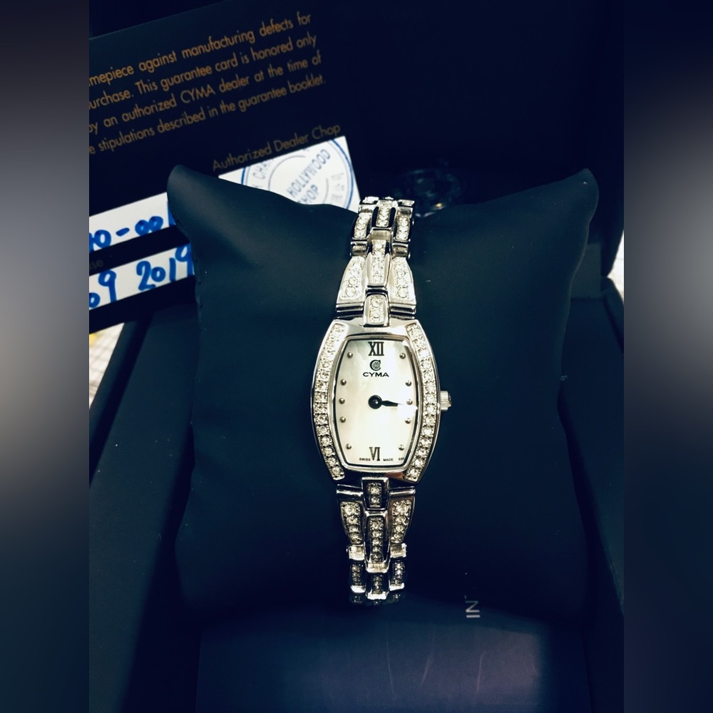 Cyma sapphire crystal bracelet watch
